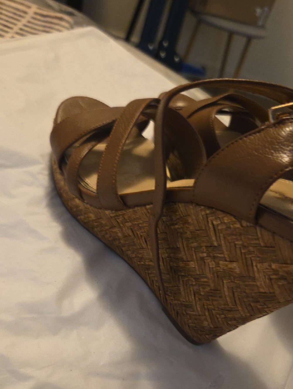 Jessica Simpson Brown Strappy Slingback Heels - Picture 6 of 13